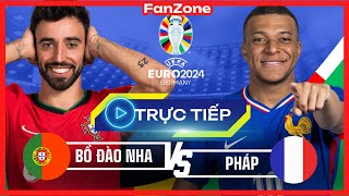 Trực tiếp Euro 2024  Bồ Đào Nha  Pháp  Livestream từ fanzone [upl. by Agbogla691]