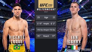 VICENTE LUQUE VS IAN GARRY FULL FIGHT UFC 296 [upl. by Allecram]