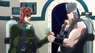 Jojos Bizarre Adventure Kakyoin and Polnareff Manly Handshake [upl. by Blunt647]