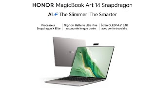 Honor launches MagicBook Art 14 Snapdragon Edition with Qualcomm X Elite 15 hours video playback [upl. by Saltzman]