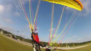 Powered Paraglider PPG Over Byerly Park  Hartsville SC [upl. by Allesor648]