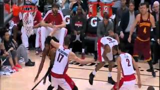 Kyrie Irvings Shoulder Injury vs Raptors [upl. by Merv]