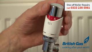 British Gas thermostatic radiator valve TRV tips [upl. by Edalb]