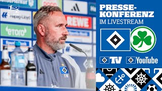 RELIVE MATCHDAYPRESSEKONFERENZ I 10 Spieltag I HSV vs SpVgg Greuther Fürth [upl. by Neevan]