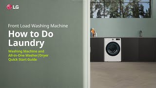 LG Washer  How to do Laundry  LG [upl. by Enaerb891]