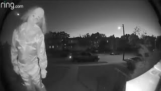 4 Scariest Doorbell Camera Footage Ever Captured [upl. by Llenahs]