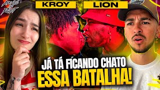 Apenas um React  KROY X LION  PRIMEIRA FASE  384ª BATALHA DA ALDEIA [upl. by Marala]