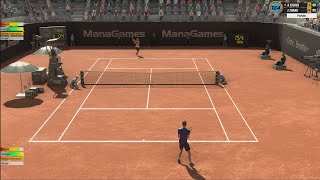 Tennis Elbow 4  Alejandro Tabilo VS Zhang Zhizhen  ROME  Gameplay [upl. by Okeim80]