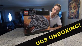 Unboxing LEGO Star Wars Ultimate Collectors Series Millennium Falcon 75192 [upl. by Zehcnas]