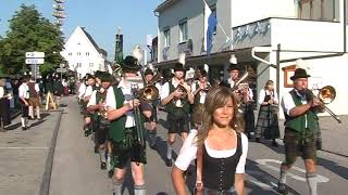 Musikkapelle und Trachtenverein quotD´Mühlberger Wagingquot beim Empfang der Vereine in Teisendorf 2007 [upl. by Isiad]