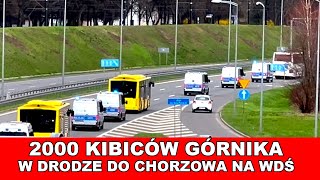 2000 Kibiców Górnika w drodze do chorzowa na Wielkie Derby Śląska ruch chorzówGórnik Zabrze [upl. by Amikahs]