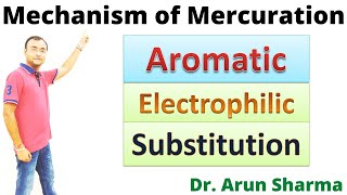 Mechanism of Mercuration 💯 Aromatic Electrophilic Substitution 💯 NEET ✔️ IITJEE ✔️ Competitions [upl. by Niawtna488]