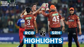 RCB vs SRH Highlights Sunrisers Hyderabad Beat Royal Challengers Bengaluru By 25 Runs  IPL 2024 [upl. by Anialed]