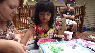 Sofias 3rd Birthday Cake Cutting [upl. by Bendicta]