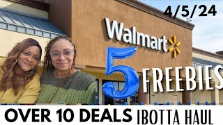 Walmart Deals 4524 Walmart Ibotta Haul Couponing At Walmart This Week 5 FREEBIES Over 10 Deals [upl. by Remlap]