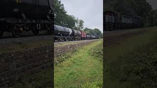 Ivatt 2MT No41312 on freight train at Severn Valley Railway train steamrailway railway svr [upl. by Gisser]