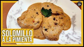 😋 SOLOMILLO A LA PIMIENTA ⚫ Receta con nata y un toque SECRETO [upl. by Slosberg]