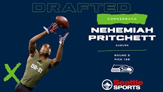 Live reaction to Auburn CB Nehemiah Pritchett getting drafted by the Seattle Seahawks [upl. by Russon62]