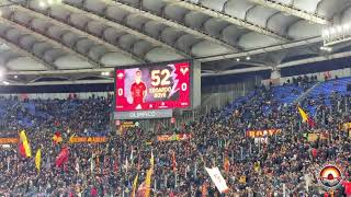 Roma  Verona 21 alla lettura delle formazioni fischi per tanti giocatori applausi per De Rossi [upl. by Dygert230]