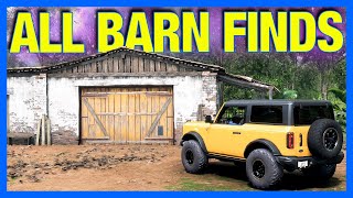 Forza Horizon 5  ALL BARN FINDS  LOCATIONS [upl. by Obbard]