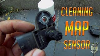 How to MAP sensor cleaning or replacing boost sensor Manifold Air Pressure 19 diesel [upl. by Hotchkiss204]