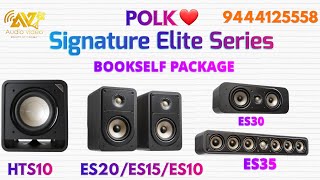 BOOKSHELF SPEAKER PACKAGE POLK ELITE SIGNATURE SERIES HOME THEATER 5 1 AND 7 1 DOLBY ATMOS [upl. by Aicilaanna255]