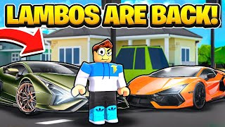 NEW TRAILER UPDATE AND LAMBORGHINIS ARE BACK IN CAR DEALERSHIP TYCOON [upl. by Nossah]