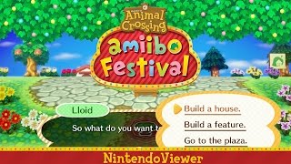 Gameplay Animal Crossing amiibo Festival  Board Game Customize Build a House [upl. by Nedloh]