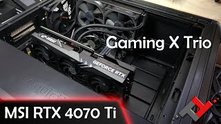 Installation MSI RTX 4070 Ti Gaming X Trio [upl. by Maxey]