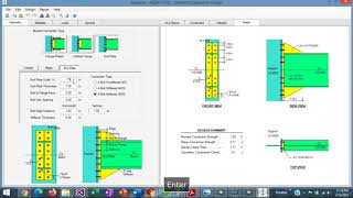 End Plate Moment Connection Example Using ASDIP STEEL [upl. by Eahcim]