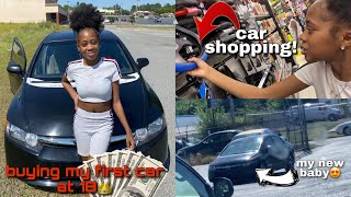 Buying My First Car at 18 Vlog  Taniya Anitra [upl. by Repohtsirhc562]