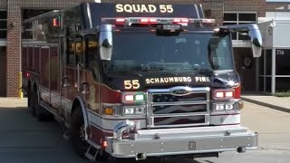 Schaumburg Fire Dept Squad 55 Responding [upl. by Adaynek834]