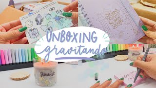 Unboxing Gravitando  Planner 2022 Velas Adesivos [upl. by Eelana884]