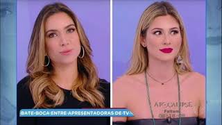 Hora da Venenosa Patrícia Abravanel e Lívia Andrade brigam no programa de Silvio Santos [upl. by Naletak]