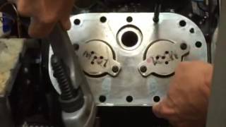 Copeland compressor head removal [upl. by Aleik]