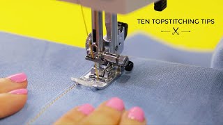 Ten Topstitching Tips [upl. by Tloh]