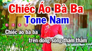 Karaoke Chiếc Áo Bà Ba Tone Nam  Cm  Nhạc Sống Mới  Karaoke Tuấn Cò [upl. by Nerin]