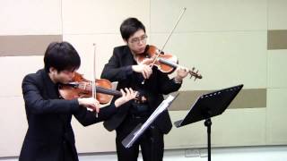 Mazas Violin Duet Op38 No1 [upl. by Adlin]