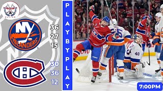 NHL GAME PLAY BY PLAY CANADIENS VS ISLANDERS [upl. by Neumeyer]