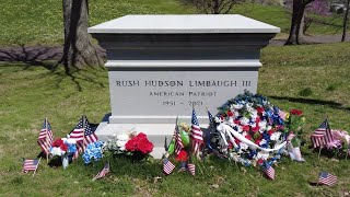 Rush Limbaugh Grave at Bellefontaine Cemetery in St Louis [upl. by Rhynd]