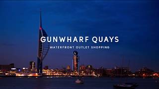 Gunwharf Quays  Waterfront Outlet Shopping [upl. by Nonnel]