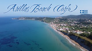 Arillas Beach June 2023  Corfu Greece  Aerial views [upl. by Eitsyrk891]