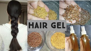 Flaxseeds Alsi amp Funugreek seeds meethi Dana gel for hairs Best Hair gel hairgelhairgrowth [upl. by Nylarat]