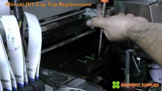 Mimaki JV3 Cap top Replacement [upl. by Hedvah471]