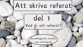 Att skriva referat del 1Sva [upl. by Cini]