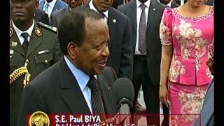 Interview de SE Paul BIYA à Buea après linauguration du monument de la Réunification [upl. by Neliak]