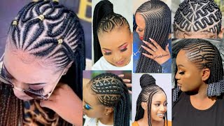 Super gorgeous braid hairstyles  2024 New cornrow hairstyles [upl. by Franklin308]