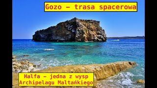 Malta Gozo  trasa spacerowa do wyspy Halfa [upl. by Htur]