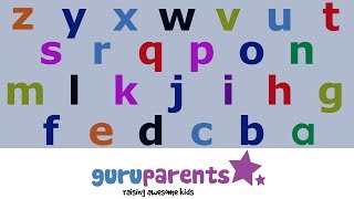 Learn how to say the alphabet backwards  teach kids their ZYX [upl. by Maharva]