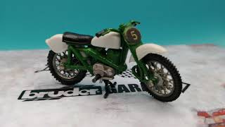 Greeves Challenger made by Britains ltd in scale 132 vintage diecast dirt bike from the 70s [upl. by Jobina159]